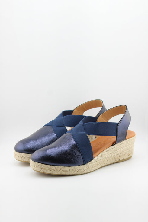 Jutelia Cross Strap Espadrille Wedge Sandals